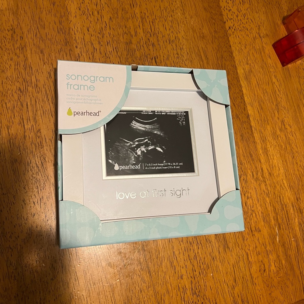 Pearhead Blue and White Sonogram Frame